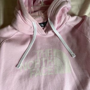 Baby pink medium women’s the north face hoodie